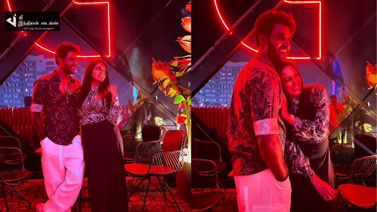 பாவனி மாமா மேல சாஞ்சிக்கோ… காதலி பாவனி உடன் பிக் பாஸ் அமீர்