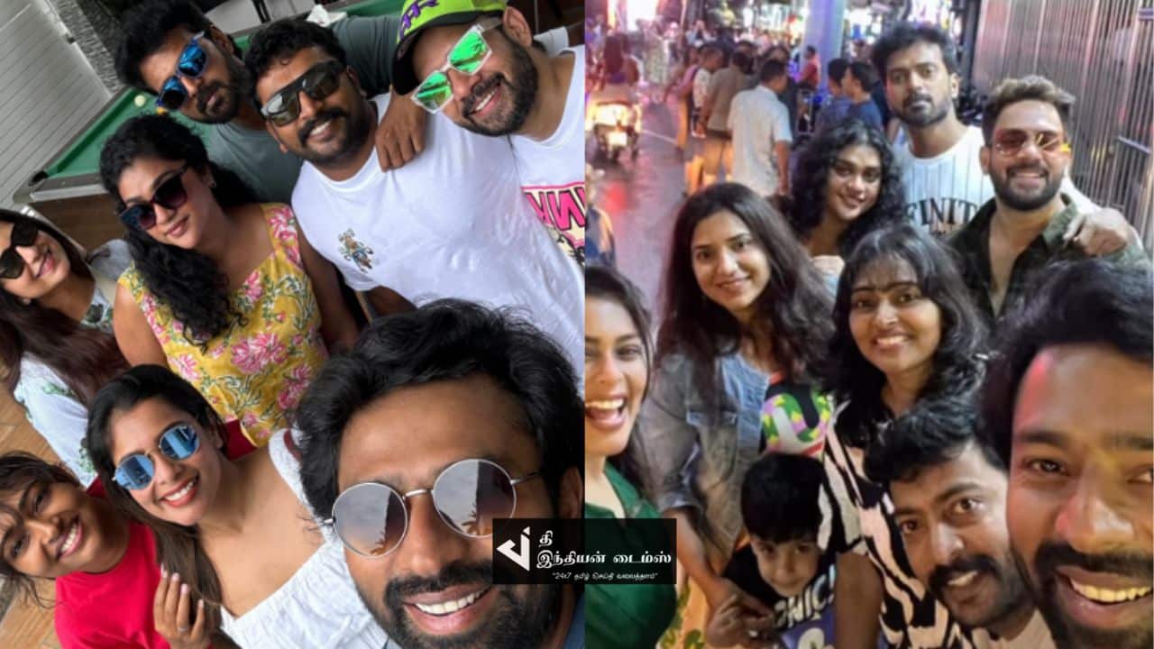 நடிகர் பரத் மற்றும் விக்ராந்த் குடும்பத்துடன் டூர் சென்ற நடிகர் சாந்தனு