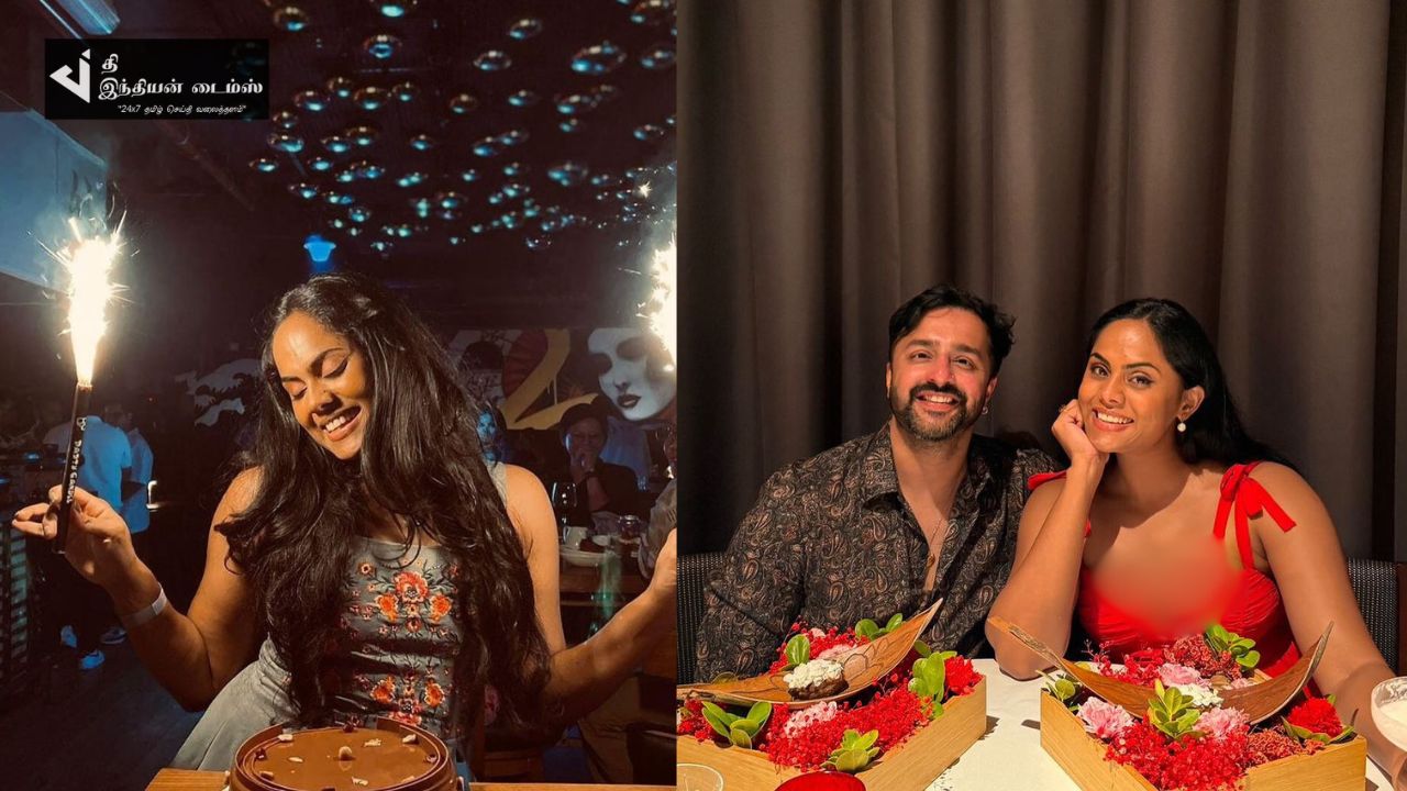 மகள் கார்த்திகாவின் பிறந்தநாளை கொண்டாடிய நடிகை ராதா