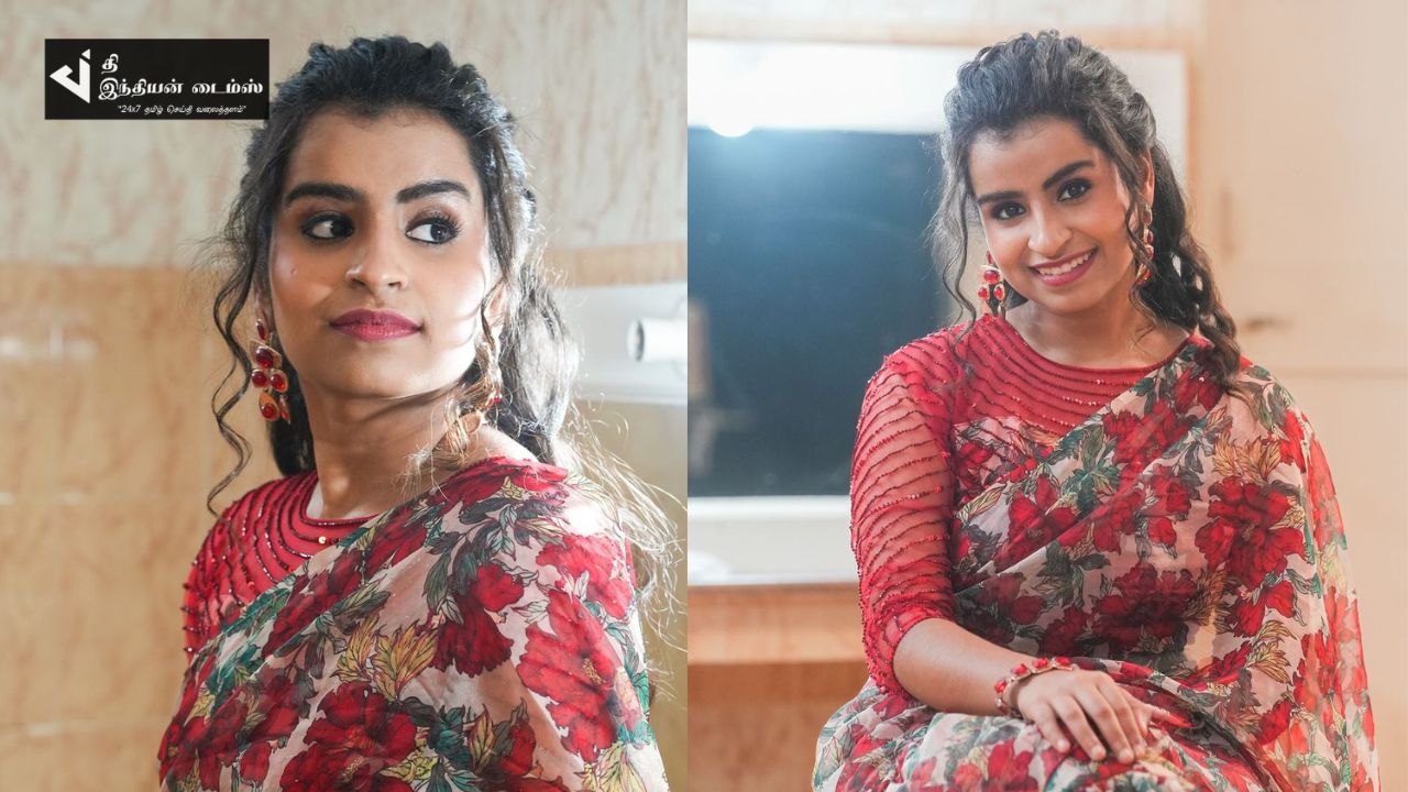 சேலையில் கதாநாயகி போல கலக்கும் CWC சிவாங்கி