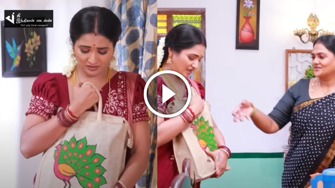 நகையை உரசியெல்லாம் பார்க்கமாட்டாங்கள்ளே.. நகையுடன் மாட்டிய தங்கமயில்.. பாண்டியன் ஸ்டோர்ஸ்