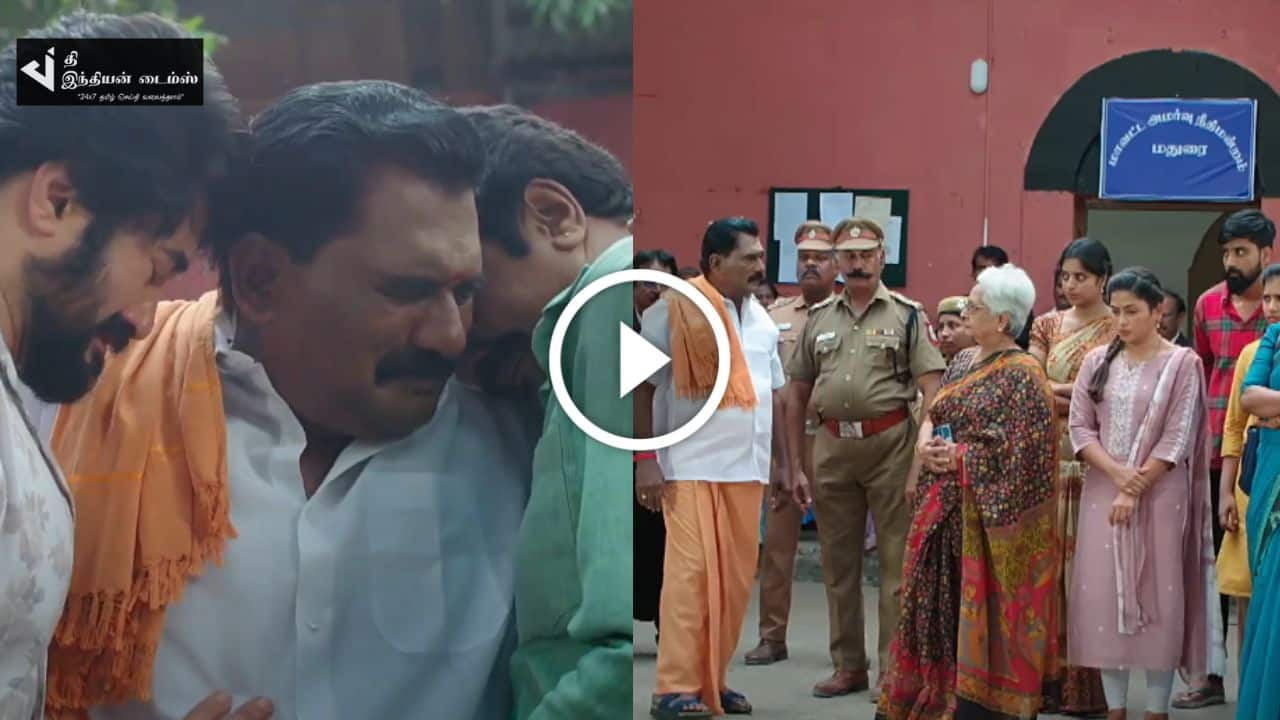 சிறைக்கு சென்ற ஆதி குணசேகரன்.. தம்பிகளை பிடித்து அழுது ஆறுதல்… எதிர்நீச்சல் ப்ரோமோ