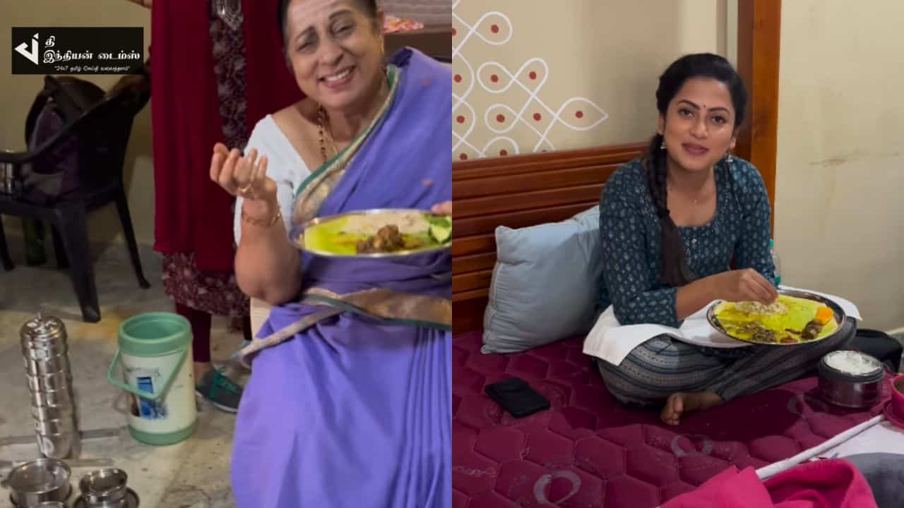 கடைசி நாள் படப்பிடிப்பில் ஒன்றாக அமர்ந்து சாப்பிடும் எதிர்நீச்சல் குழு