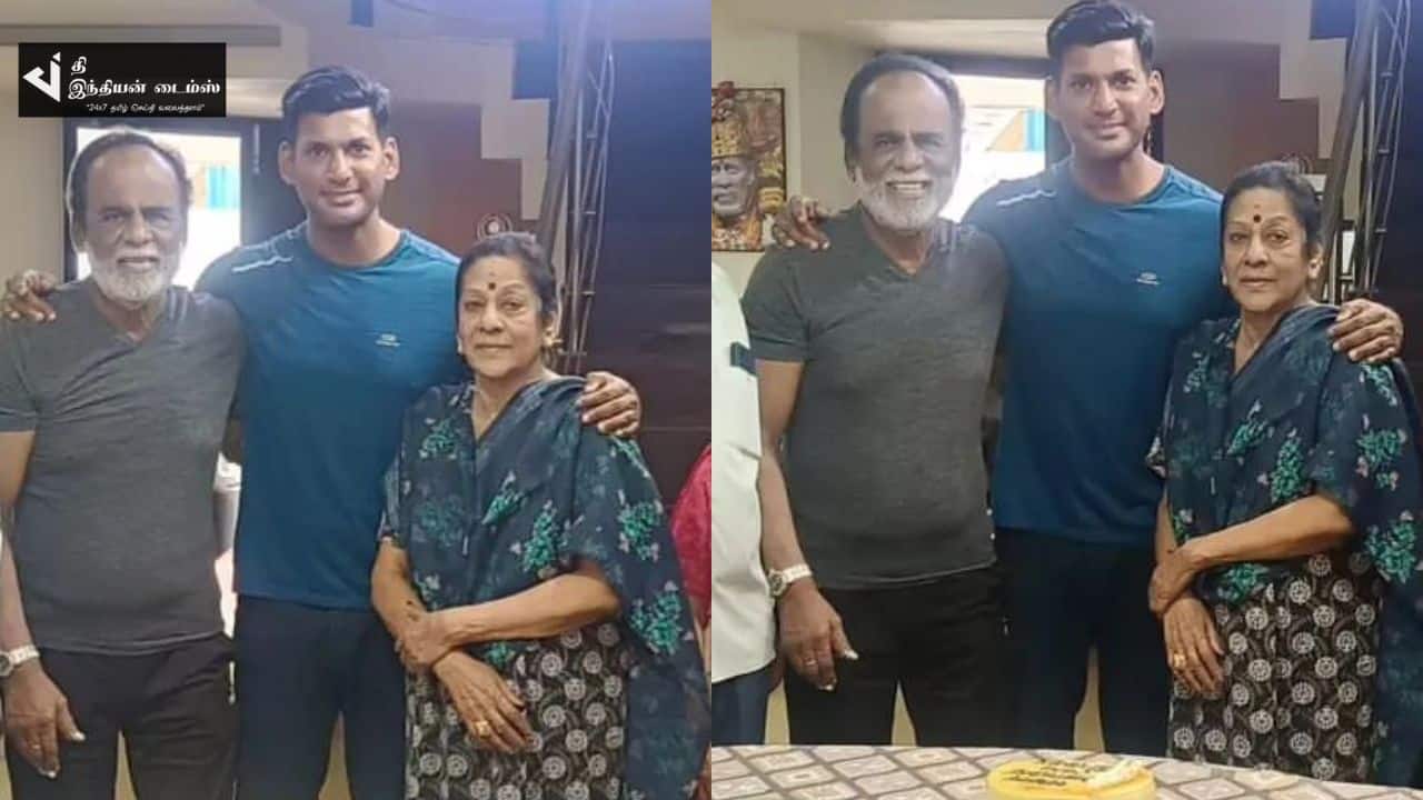 தந்தையின் 86வது பிறந்தநாளை கொண்டாடிய நடிகர் விஷால்