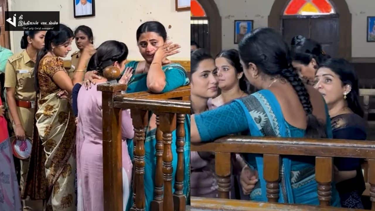 கடைசி நாள் படப்பிடிப்பில் கண் கலங்கிய எதிர்நீச்சல் சீரியல் நடிகர்கள்