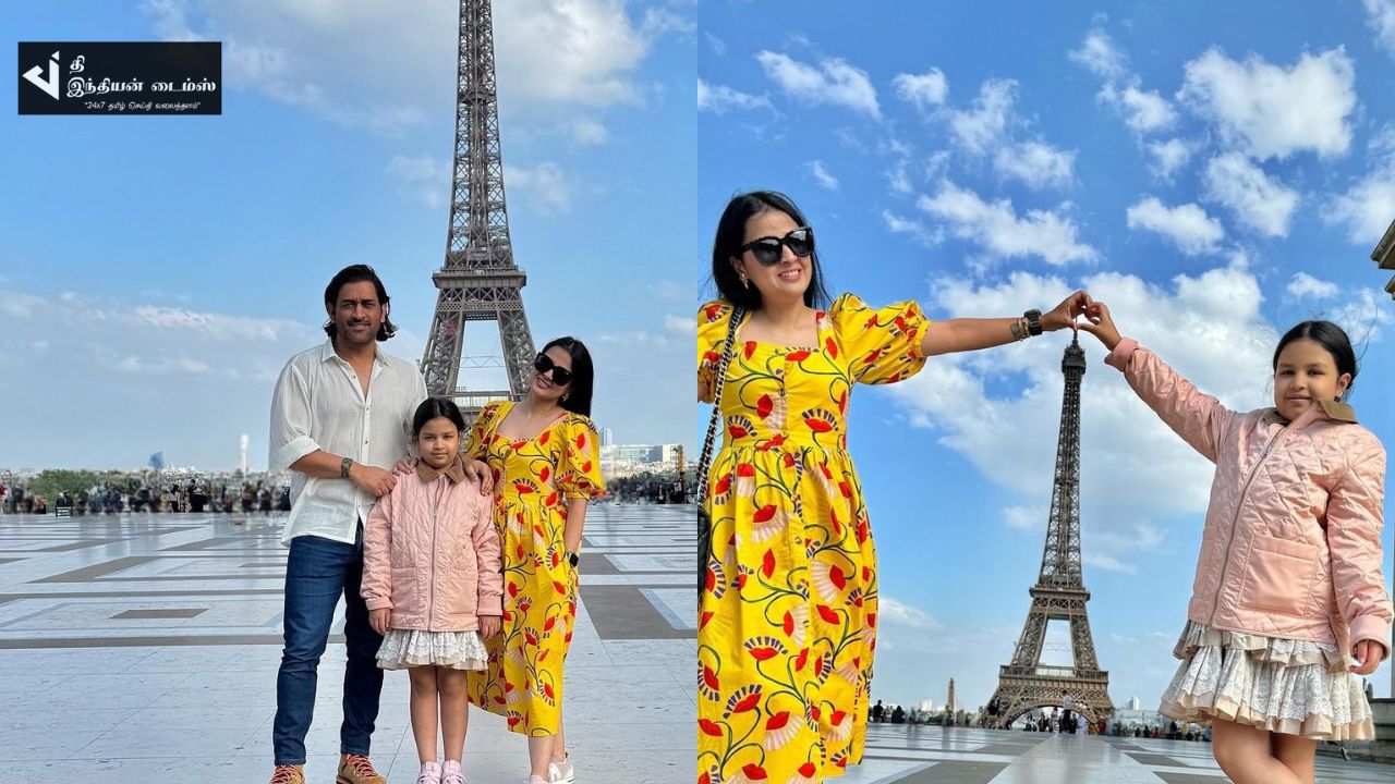 குடும்பத்துடன் வெளிநாட்டில் ஓய்வெடுக்கும் தல தோனி
