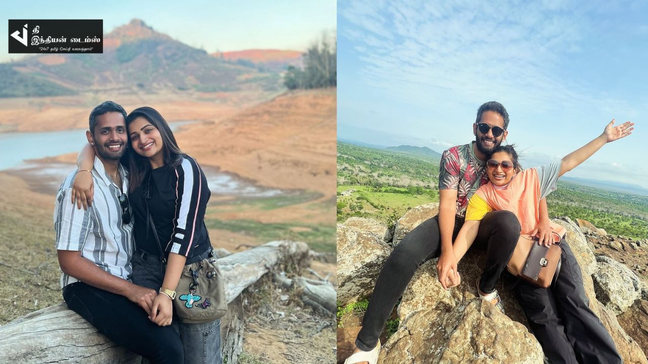 தமிழும் சரஸ்வதியும் சீரியல் நாயகி ஊட்டியில் கணவருடன் விடுமுறை கொண்டாட்டம்