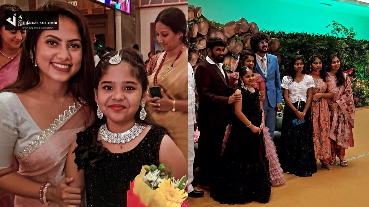 திருச்செல்வம் மகள் திருமணத்தில் கலந்துகொண்ட எதிர்நீச்சல் பிரபலங்கள்