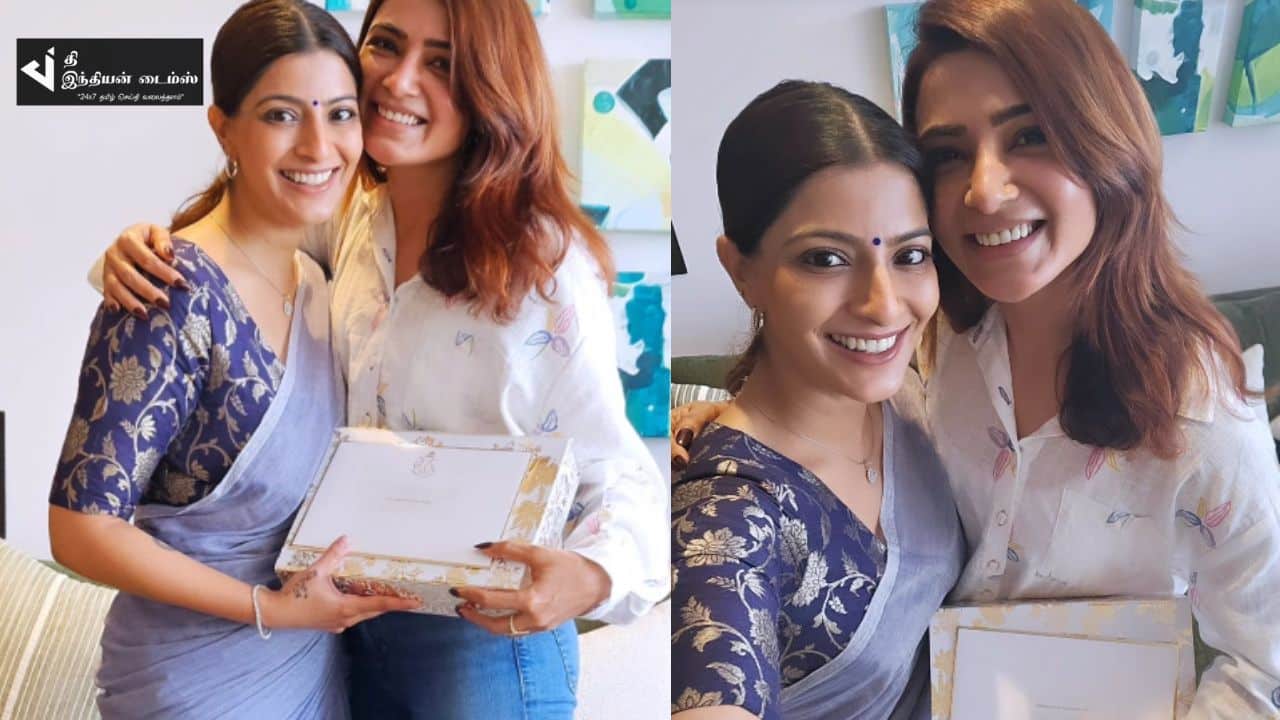 சமந்தா மற்றும் கிச்சா சுதீப்பை நேரில் சென்று திருமணத்திற்கு அழைத்த நடிகை வரலக்ஷ்மி சரத்குமார்