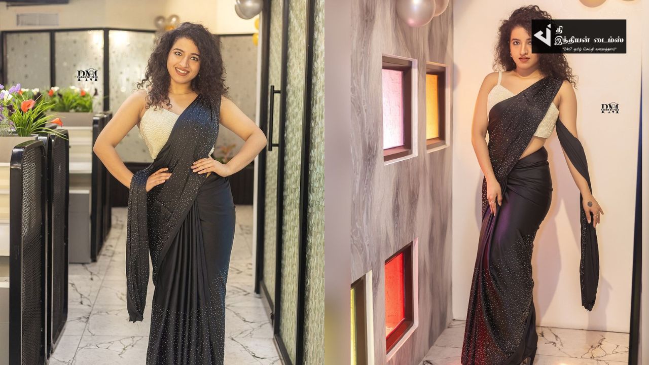 சேலையில் தாறுமாறாக கலக்கும் குக் வித் கோமாளி கெமி