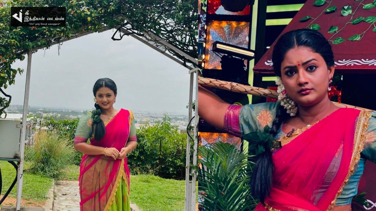 பாவாடை தாவணியில் கலக்கும் சிறகடிக்க ஆசை நாயகி மீனா