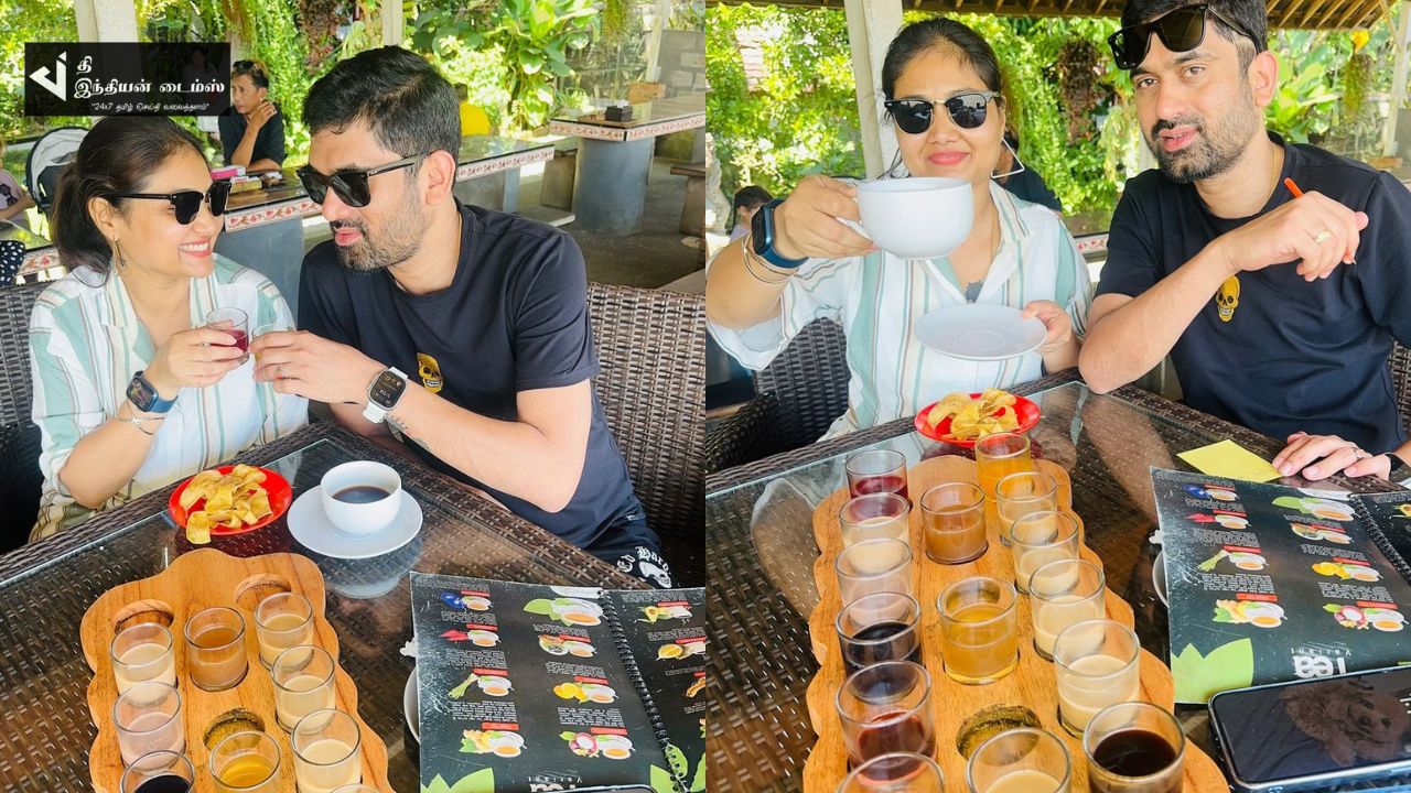 கணவருடன் பாலி நாட்டில் HONEYMOON-ஐ கொண்டாடும் நடிகை பிரியங்கா நல்காரி