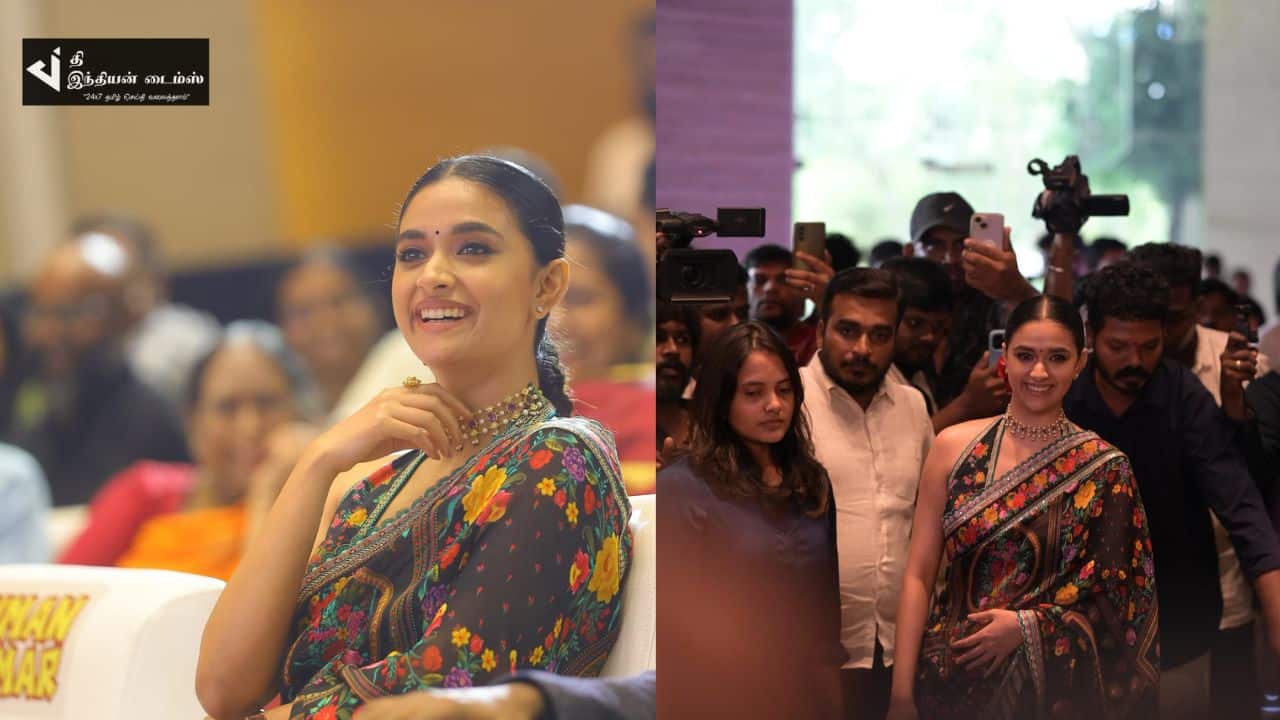 கீர்த்தி சுரேஷின் ரகு தாத்தா படத்தின் இசைவெளியீட்டு விழா புகைப்படங்கள்