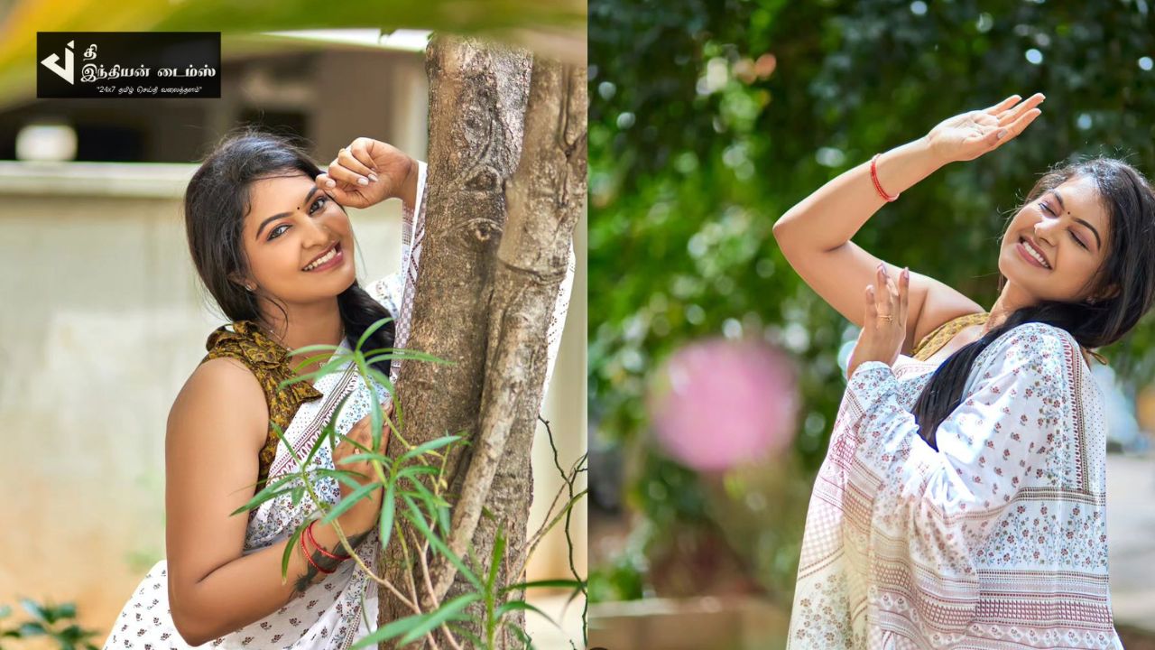 சேலையில் கலக்கும் சரவணன் மீனாட்சி நடிகை ரட்சிதா மஹாலக்ஷ்மி