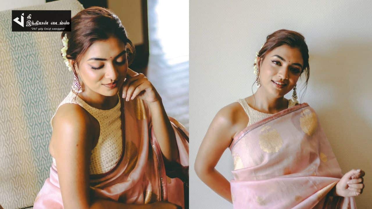 சேலையில் சிலை போல இருக்கும் நடிகை நஸ்ரியாவின் லேட்டஸ்ட் கிளிக்ஸ்