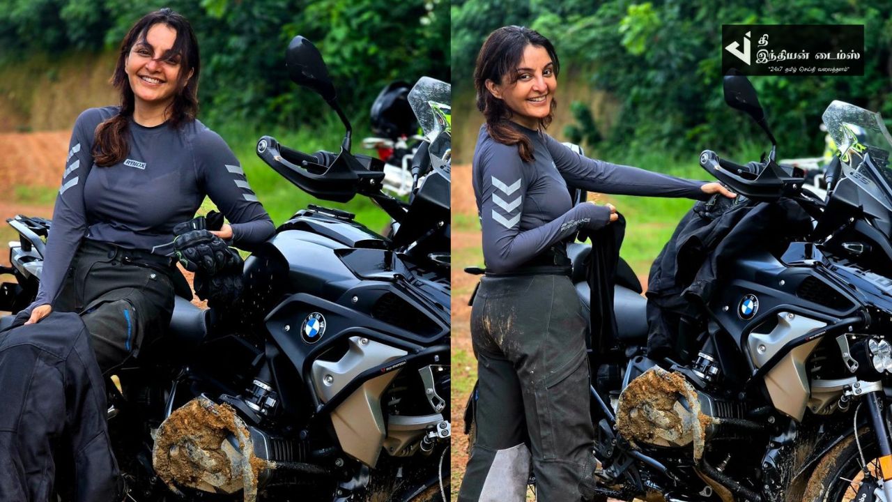 அஜித்திற்கு போட்டியாக BIKE RIDE கிளம்பிய நடிகை மஞ்சு வாரியார்
