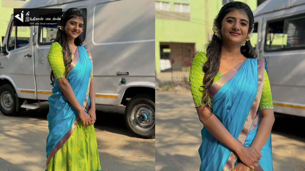 பாவாடை தாவணியில் பட்டையை கிளப்பும் சீரியல் நடிகை கேபி