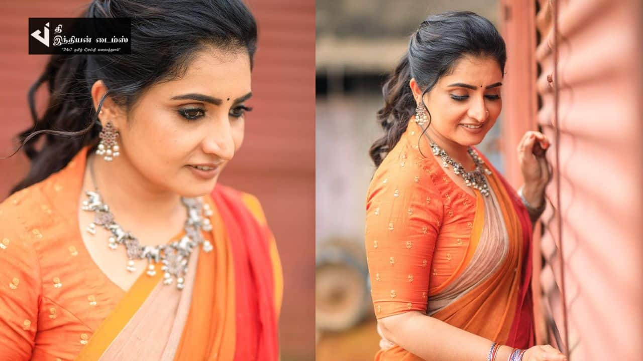 சேலையில் தேவதை போல இருக்கும் பாண்டியன் ஸ்டோர்ஸ் நடிகை சுஜிதா தனுஷின் அழகிய புகைப்படங்கள்