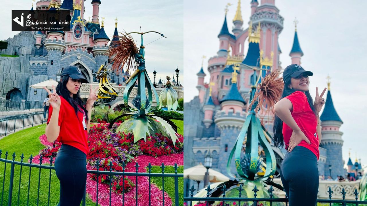 Disney Land-ல் விடுமுறையை கொண்டாடிய நடிகை மிர்னாலினி ரவி