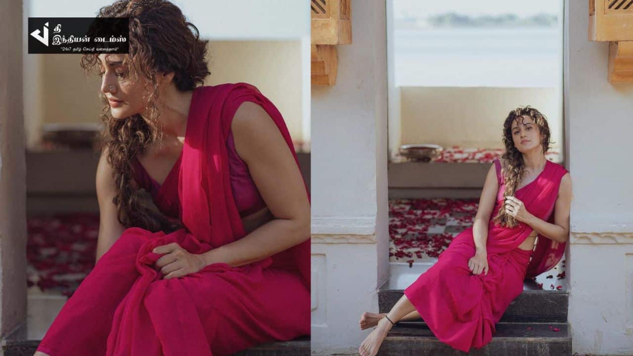 சேலையில் தமிழ் பெண்ணாக மாறிய ஆடுகளம் நாயகி டாப்ஸி