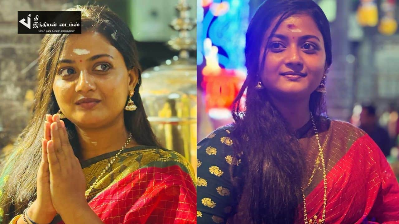 கபாலீஸ்வரர் கோவிலில் சுவாமி தரிசனம் செய்த சிறகடிக்க ஆசை நாயகி மீனா