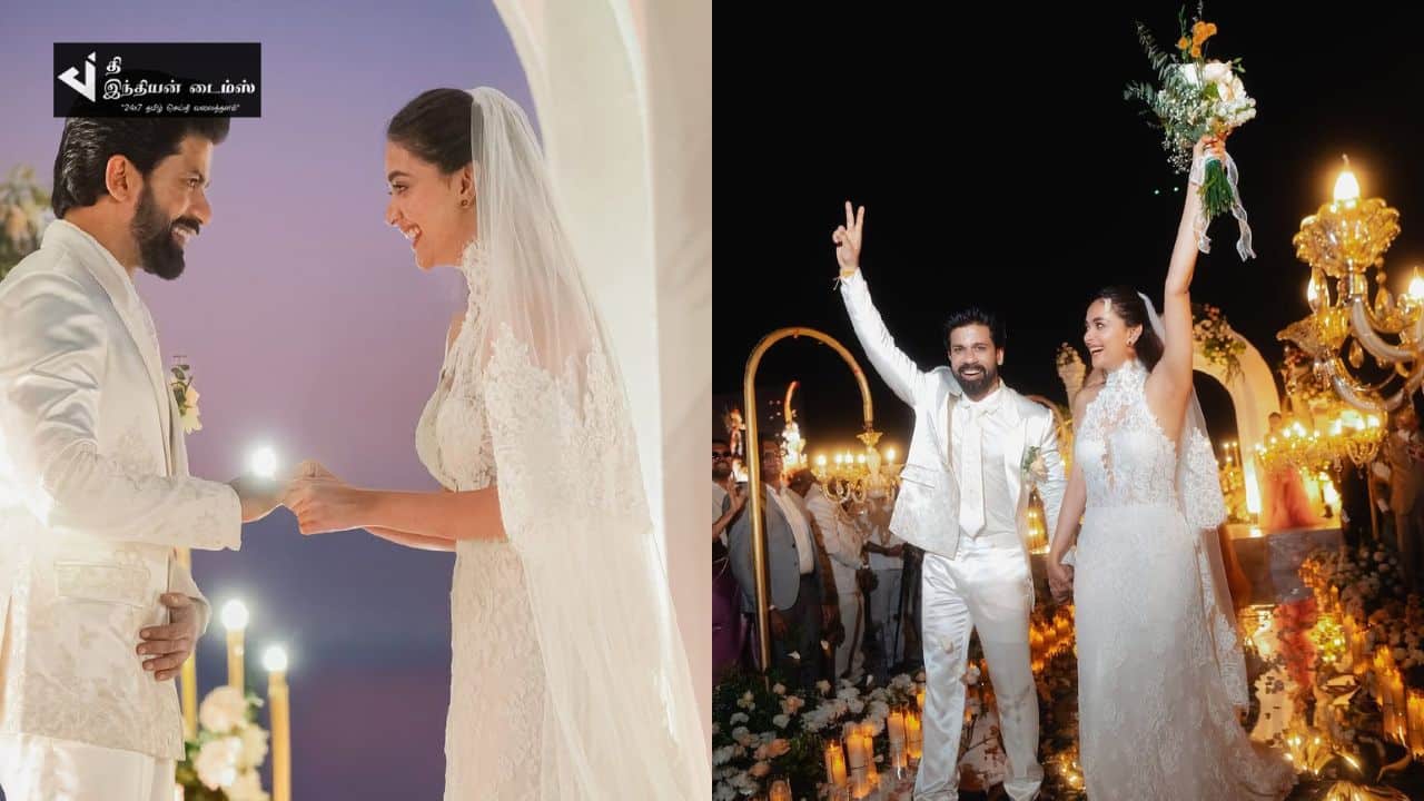 கிறிஸ்தவ முறைப்படி இன்று நடைபெற்ற நடிகை கீர்த்தி சுரேஷ் திருமணம்