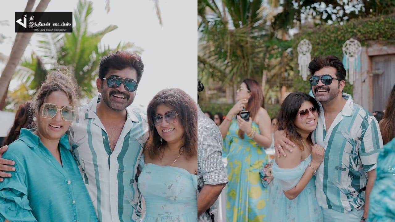 சகோதரிகளுடன் பீச் பார்ட்டியில் Vibe செய்த நடிகர் அருண் விஜய்