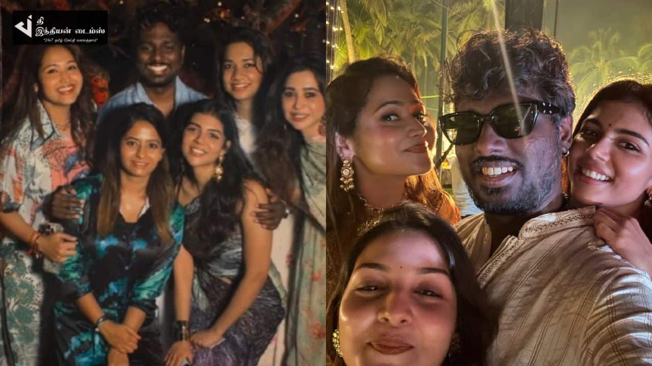 நடிகை கீர்த்தி சுரேஷ் திருமண பார்ட்டியில் கலந்துகொண்ட பிரபலங்கள்