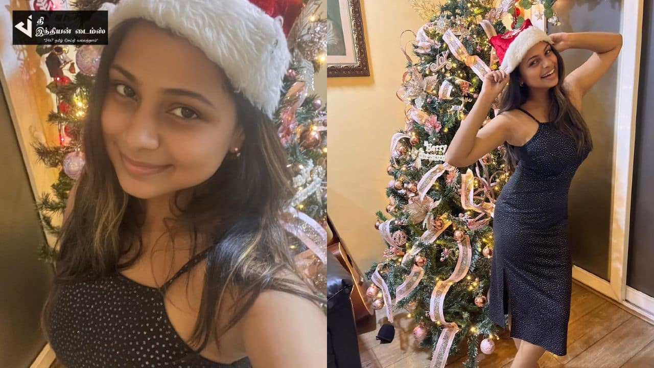 அருவி சீரியல் நாயகி ஜோவிதா வீட்டு கிறிஸ்துமஸ் குடில்