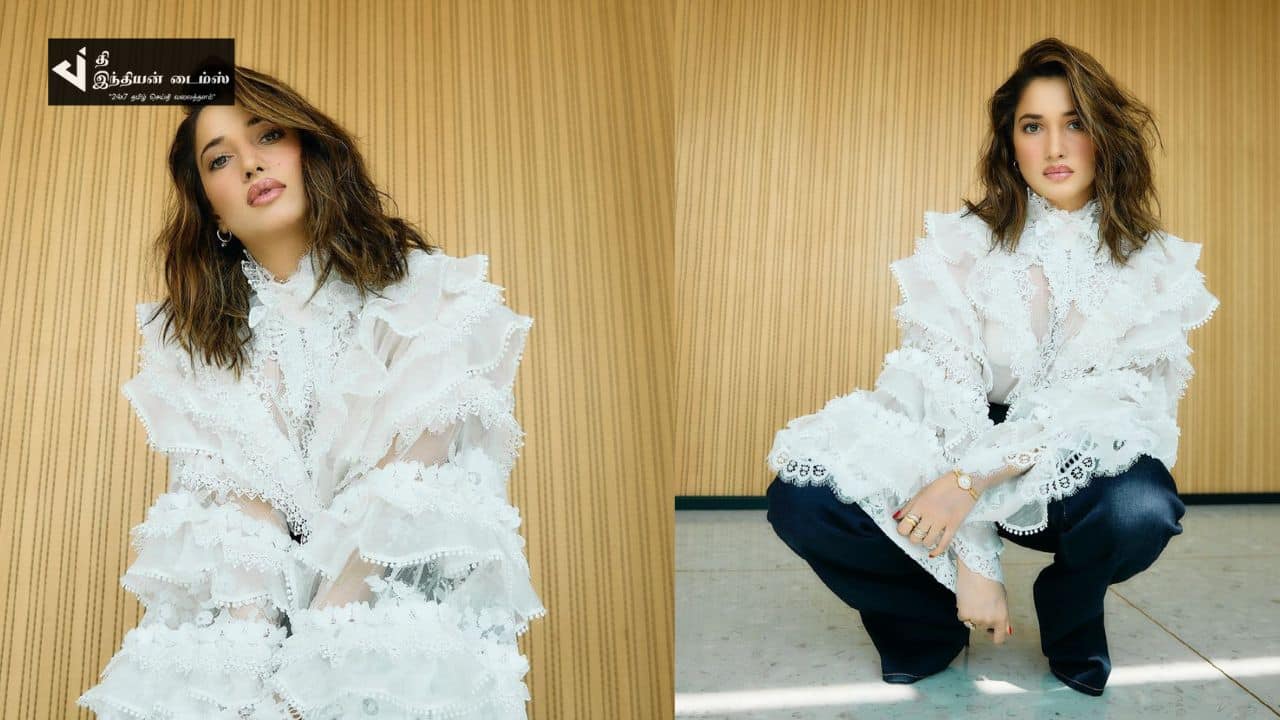 மெழுகு சிலை போல இருக்கும் நடிகை தமன்னாவின் அழகிய புகைப்படங்கள்