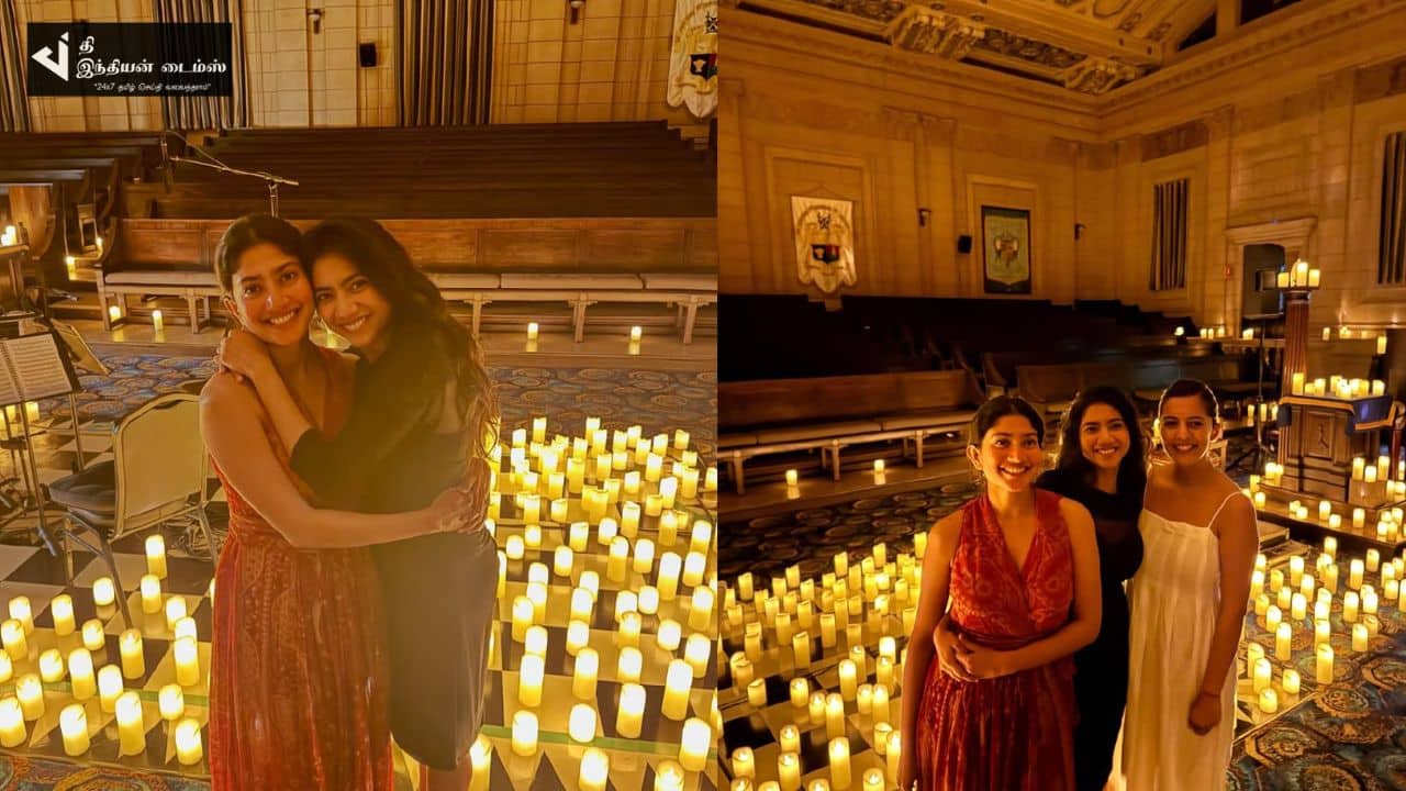தங்கையுடன் வெளிநாட்டிற்கு டூர் சென்ற நடிகை சாய் பல்லவி