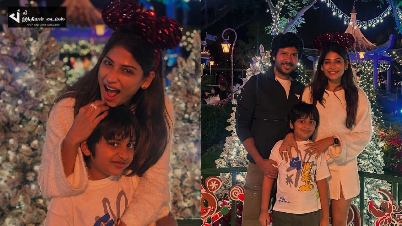 சென்னை 28 பட நாயகி விஜயலக்ஷ்மி குடும்பத்துடன் கிறிஸ்துமஸ் கொண்டாட்டம்