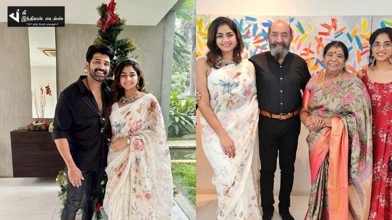 பேரன் பேத்திகளுடன் கிறிஸ்துமஸை கொண்டாடிய நடிகர் விஜயகுமார்