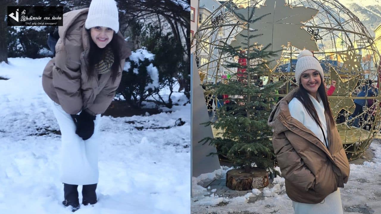 தேவதையை கண்டேன் பட நாயகி ஸ்ரீ தேவி விஜயகுமார் விடுமுறை கொண்டாட்டம்