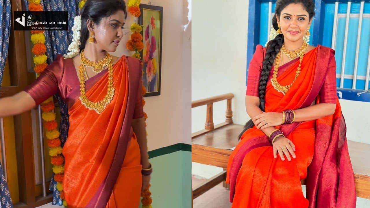 பாண்டியன் ஸ்டோர்ஸ் சீரியல் மீனாவின் அழகிய புகைப்படங்கள்