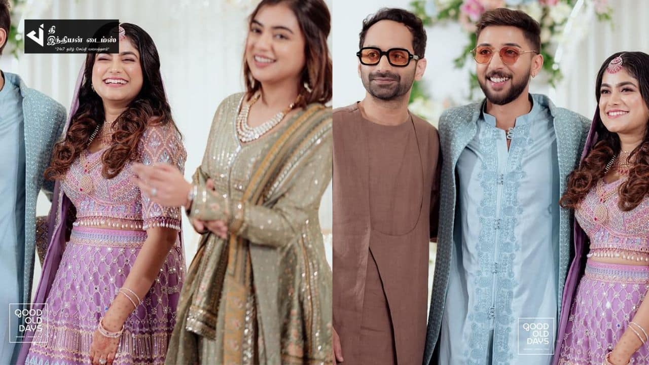 கோலாகலமாக நடைபெற்ற நடிகை நஸ்ரியாவின் உடன்பிறந்த தம்பி திருமணம்