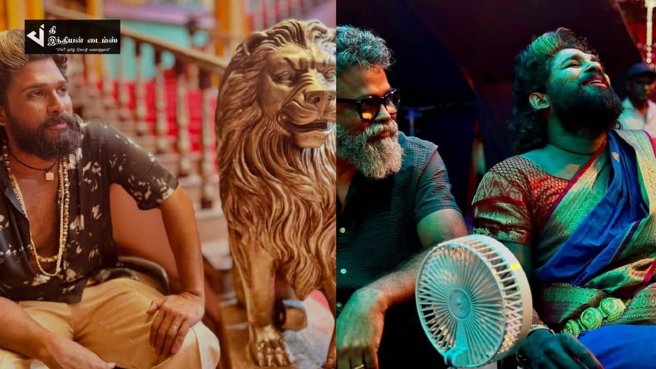 புஷ்பா 2 படத்தின் BTS புகைப்படங்களை பகிர்ந்த நடிகை ராஷ்மிக்கா மந்தன்னா