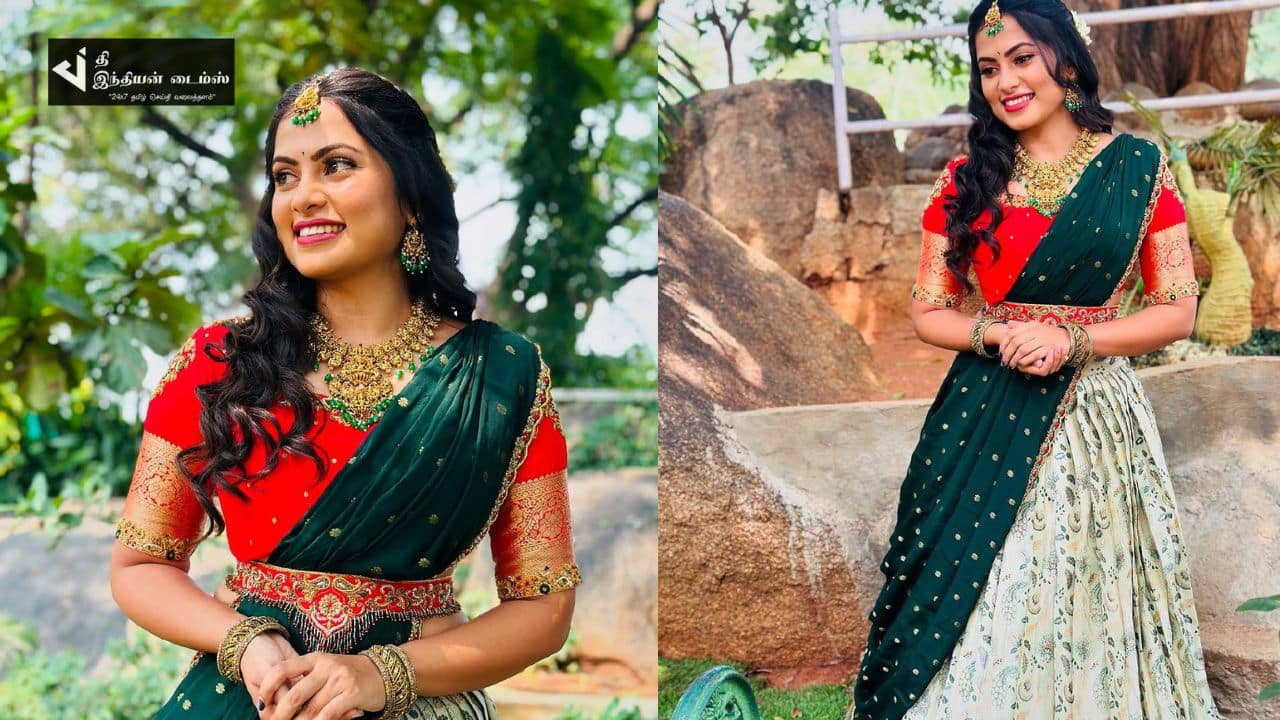 மணப்பெண் கோலத்தில் எதிர்நீச்சல் சீரியல் ஜனனி புகைப்படங்கள்