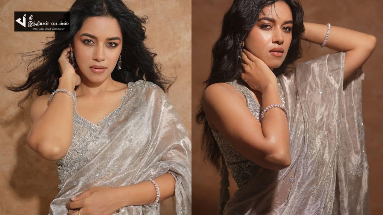 சேலையில் கலக்கும் நடிகை மிர்னாலினி ரவியின் அழகிய புகைப்படங்கள்