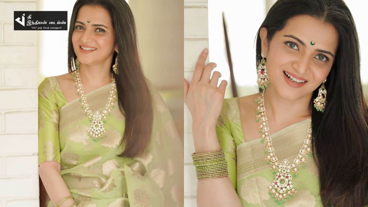 அழகில் நாயகிகளுடன் போட்டியிடும் தொகுப்பாளினி DD