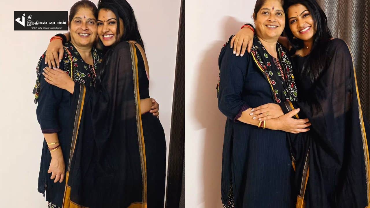 அம்மா உடன் சரவணன் மீனாட்சி நடிகை ரட்சிதா மஹாலக்ஷ்மி