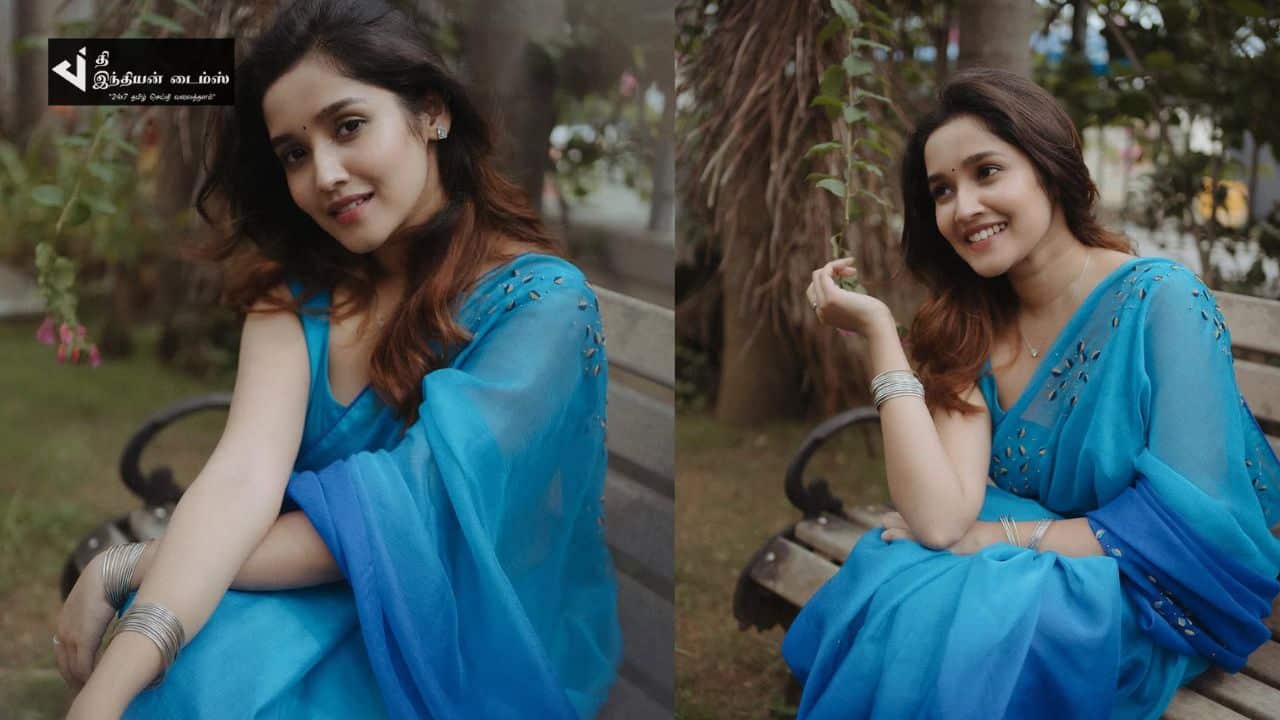 சேலையில் கலக்கும் நடிகை நயன்தாராவின் ரீல் மகள் அனிகா