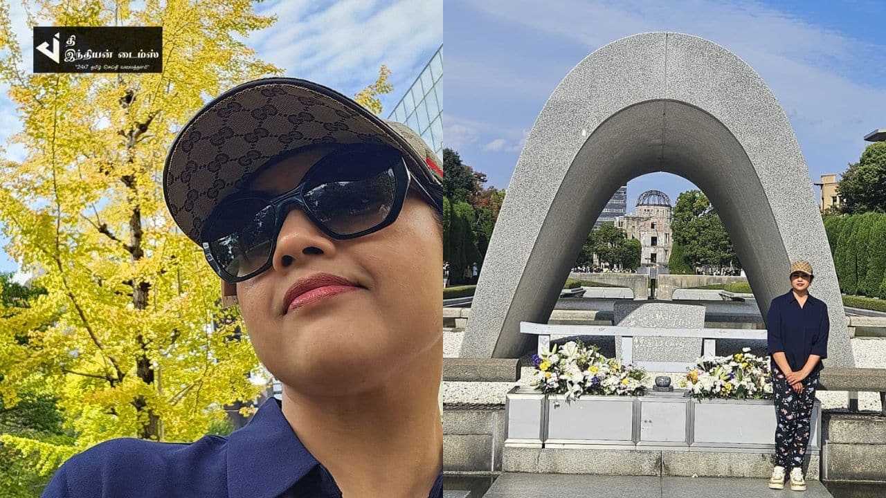 ஜப்பான் நாட்டில் விடுமுறையை கொண்டாடும் நடிகை மீனா