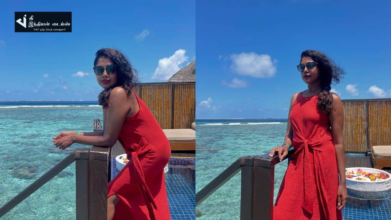 மாலத்தீவில் மாஸாக விடுமுறையை கொண்டாடும் மெட்ராஸ் பட நடிகை ரித்விகா