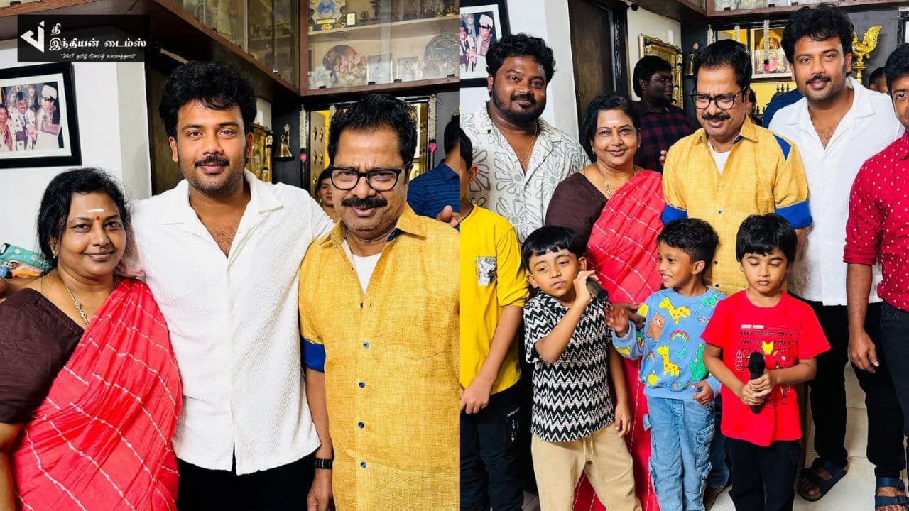 புத்தாண்டை குடும்பத்துடன் கொண்டாடிய இயக்குனர் மற்றும் நடிகர் பாண்டிராஜன்