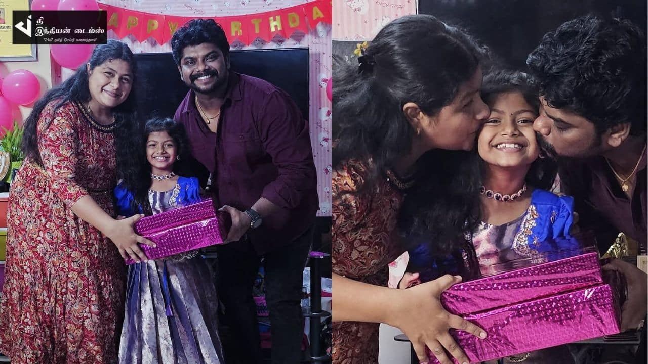 மகளின் பிறந்தநாளை கொண்டாடிய விஜய் டிவி நடிகர் TSK