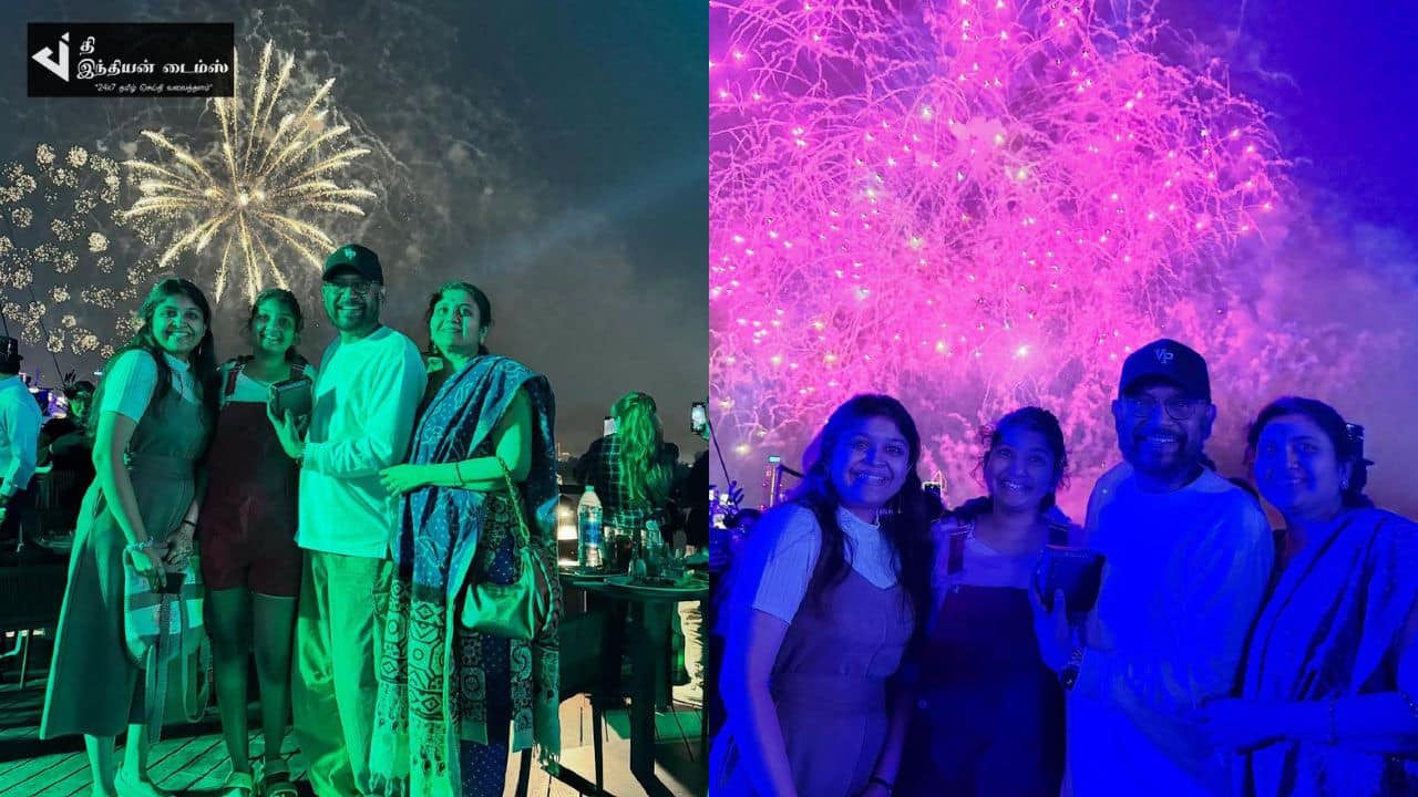 இயக்குனர் வெங்கட் பிரபு குடும்பத்துடன் NEW YEAR கொண்டாட்டம்