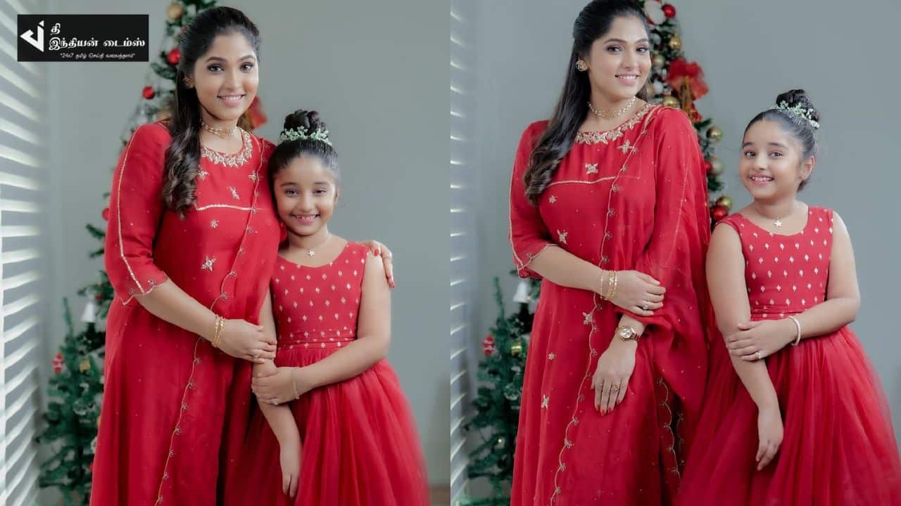 மகளுடன் தாமிரபரணி பட நடிகை பானு கியூட்டான புகைப்படங்கள்