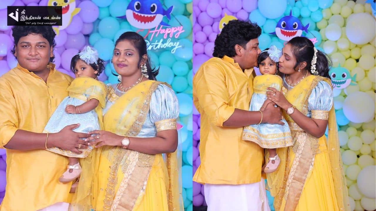 மகளின் முதல் பிறந்தநாளை கொண்டாடிய யுடியூபர் பரிதாபங்கள் கோபி