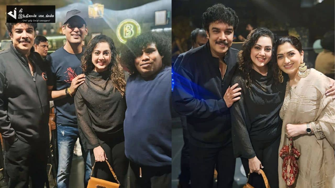 சுந்தர் சி பிறந்தநாள் கொண்டாட்டத்தில் கலந்துகொண்ட நடிகர்கள்